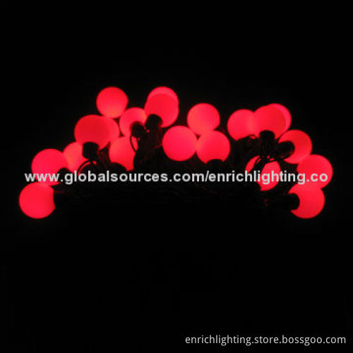Waterproof LED Ball String Light for Holiday Lighting, Christmas and Halloween Decoration